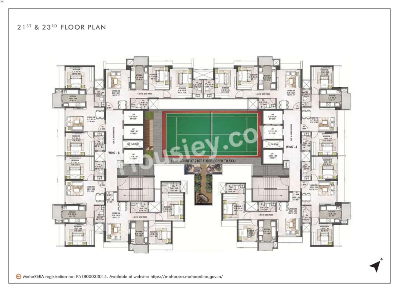 Rustomjee Erika Floor plan 4