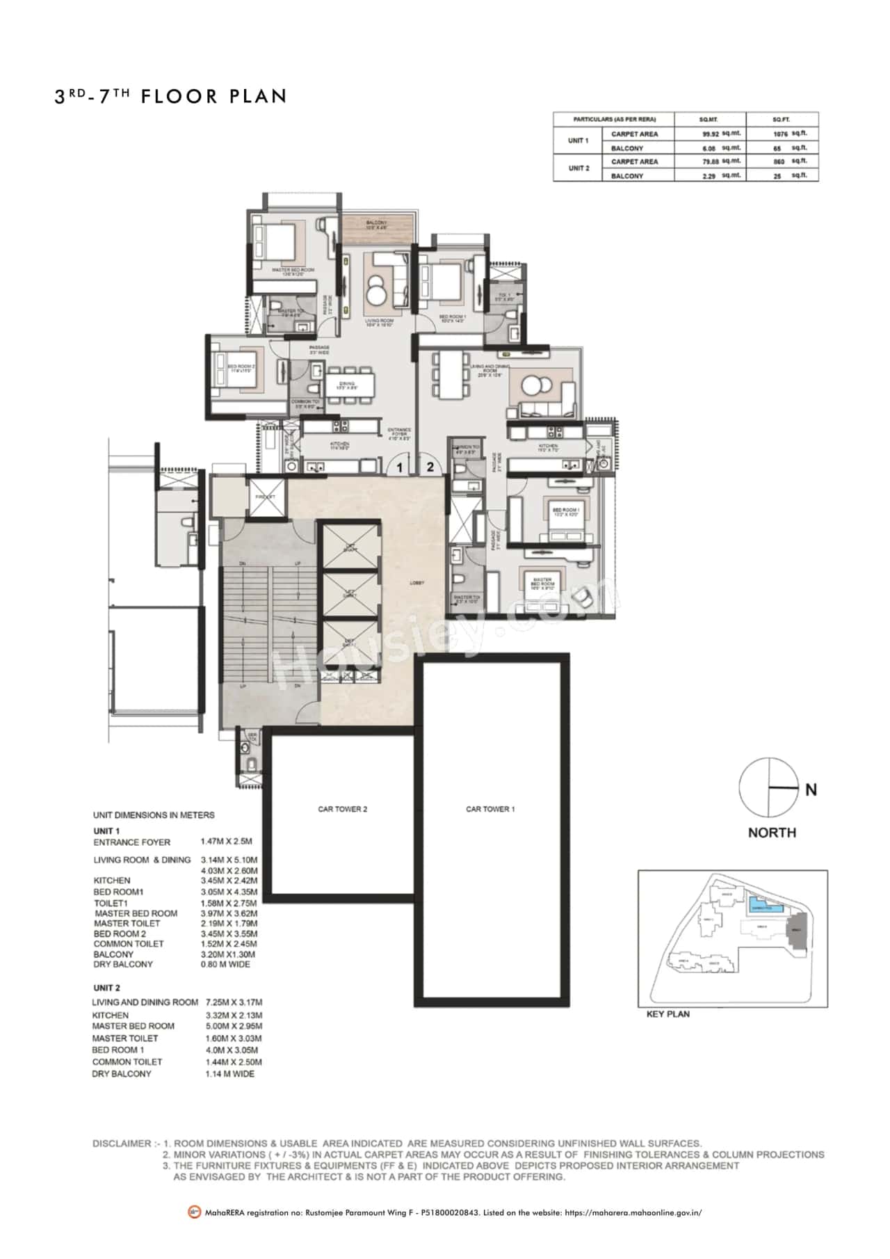 Rustomjee Paramount Floor plan 1