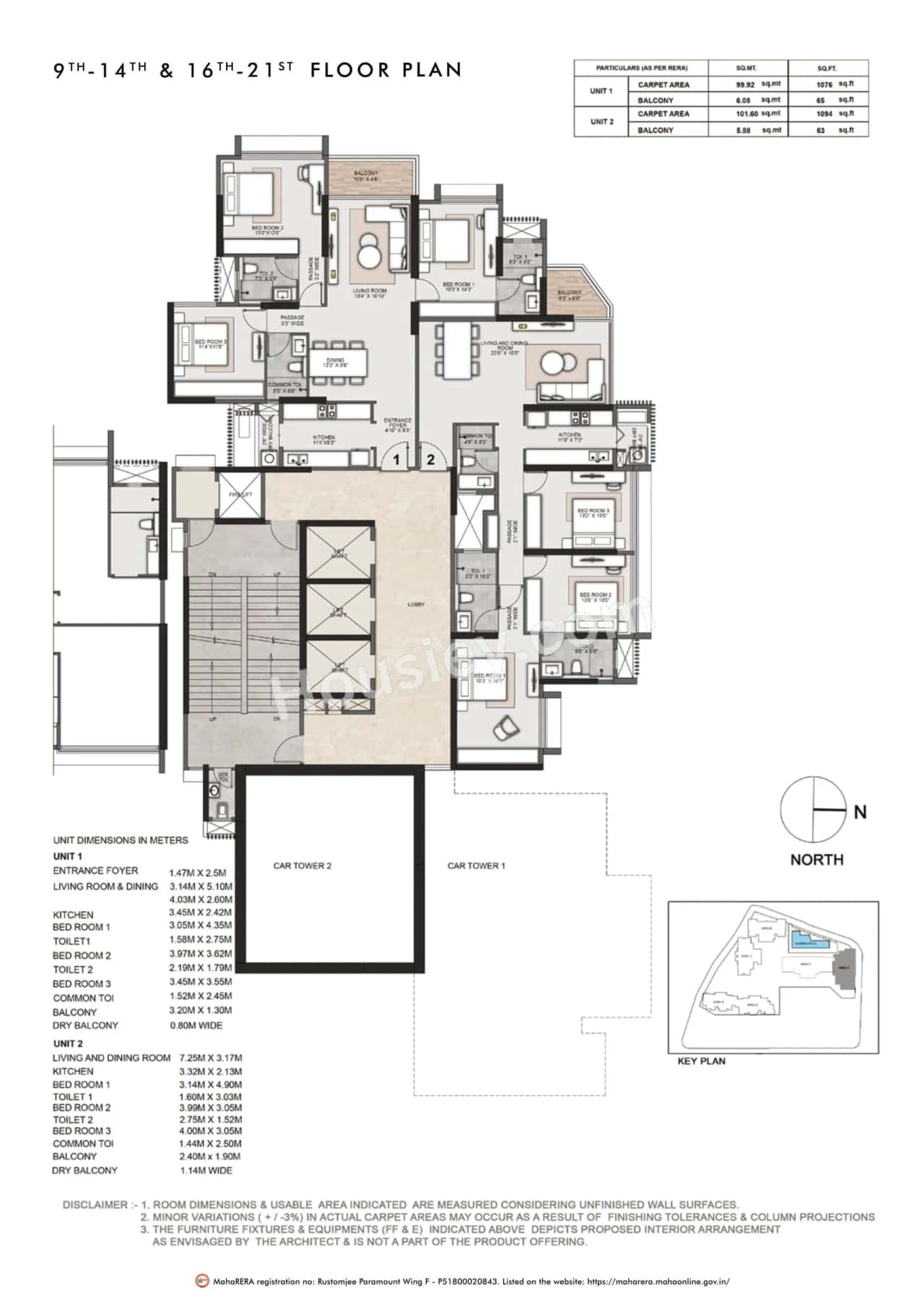 Rustomjee Paramount Floor plan 2
