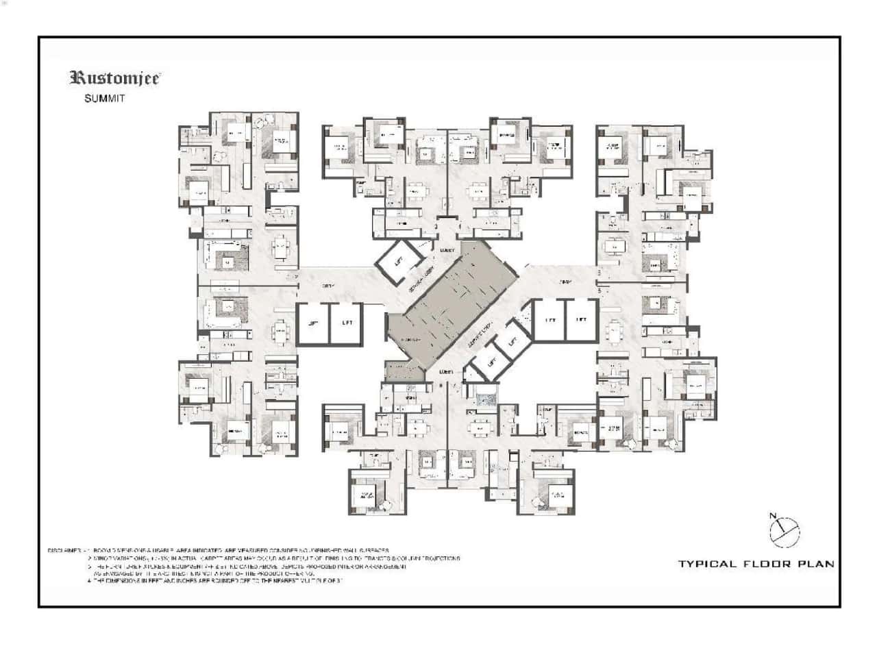 Rustomjee Summit Floor plan 2