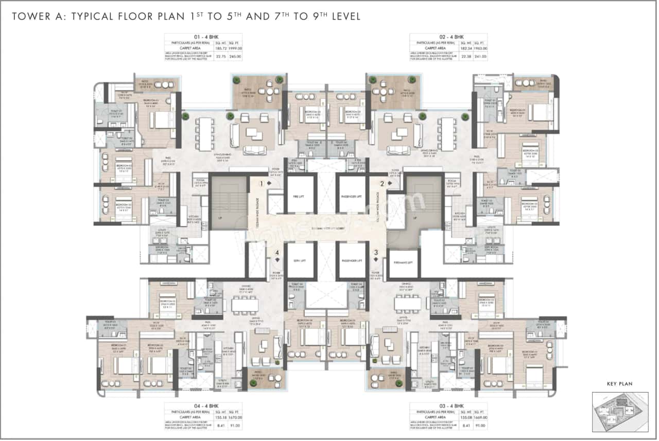 Rustomjee Verdant Vistas Floor plan 3