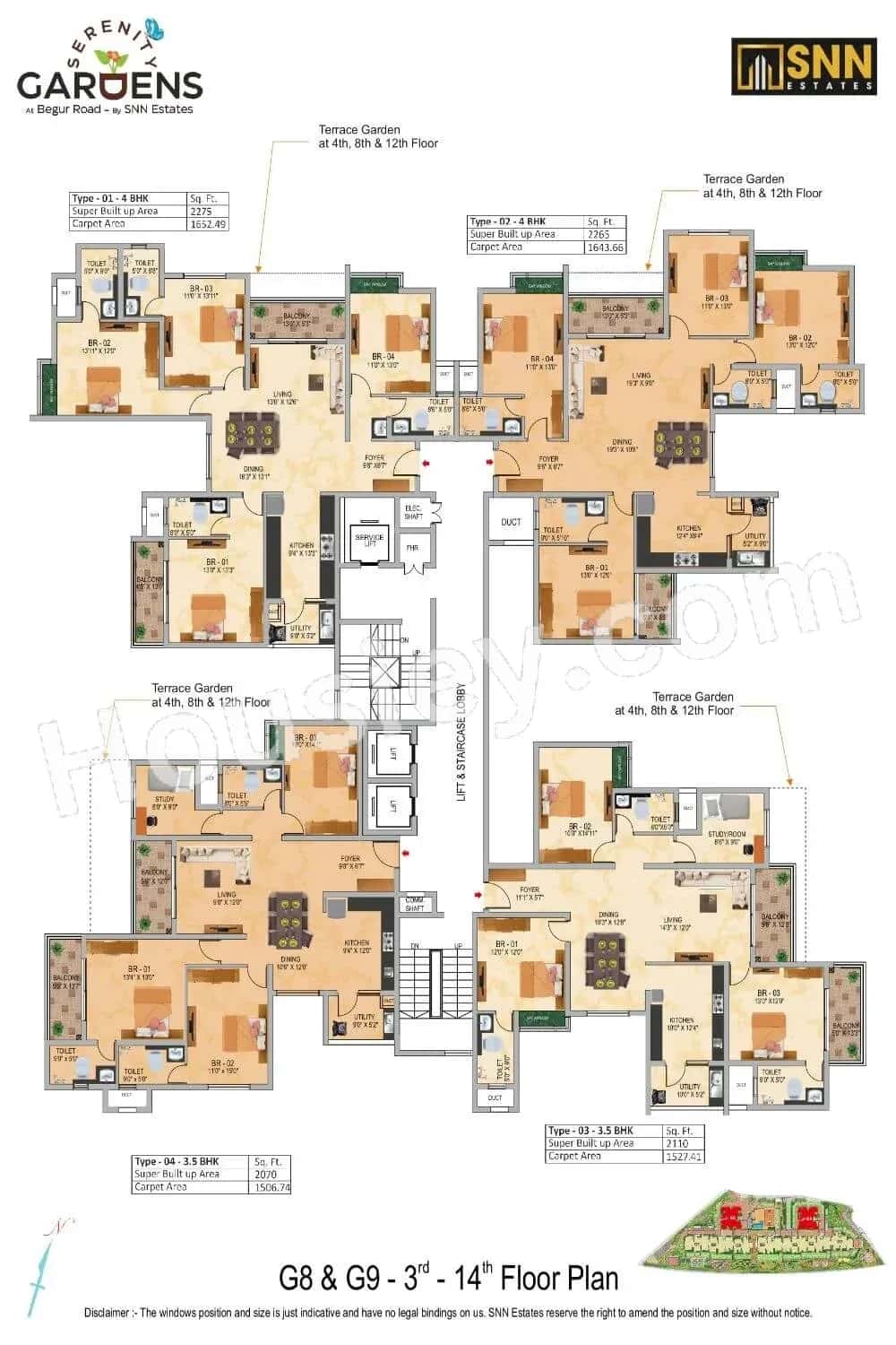 SNN Serenity Gardens Floor plan 1