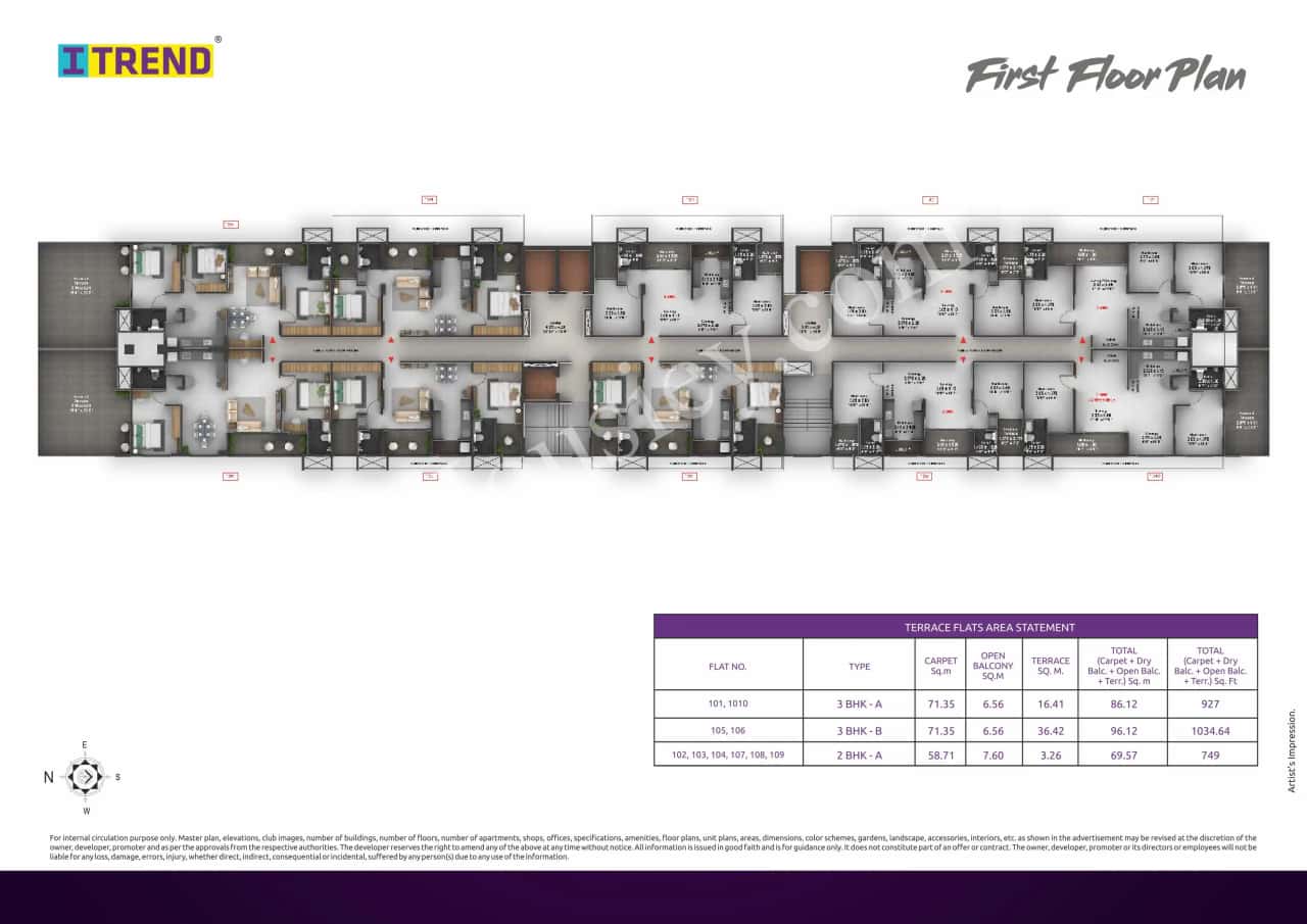 Saheel Itrend City Life Floor plan 1
