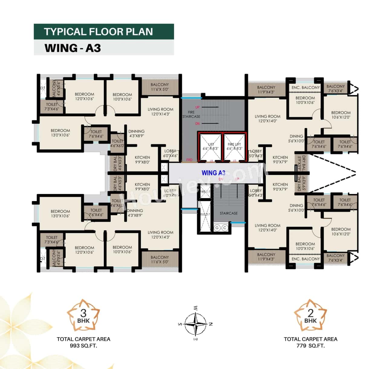 Sahyadri Plumeria Floor plan 3