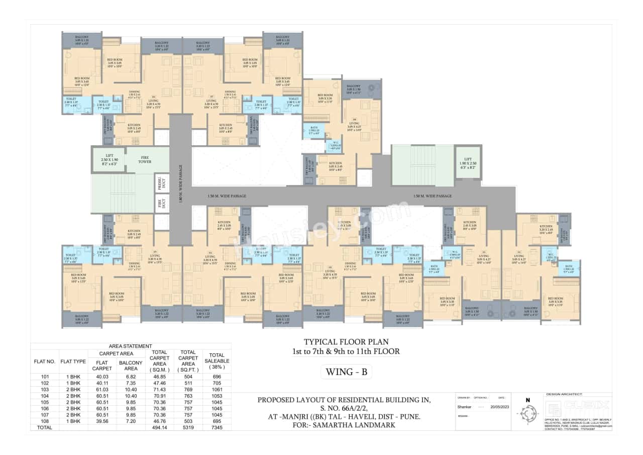 Samartha Platinum Towers Floor Plan