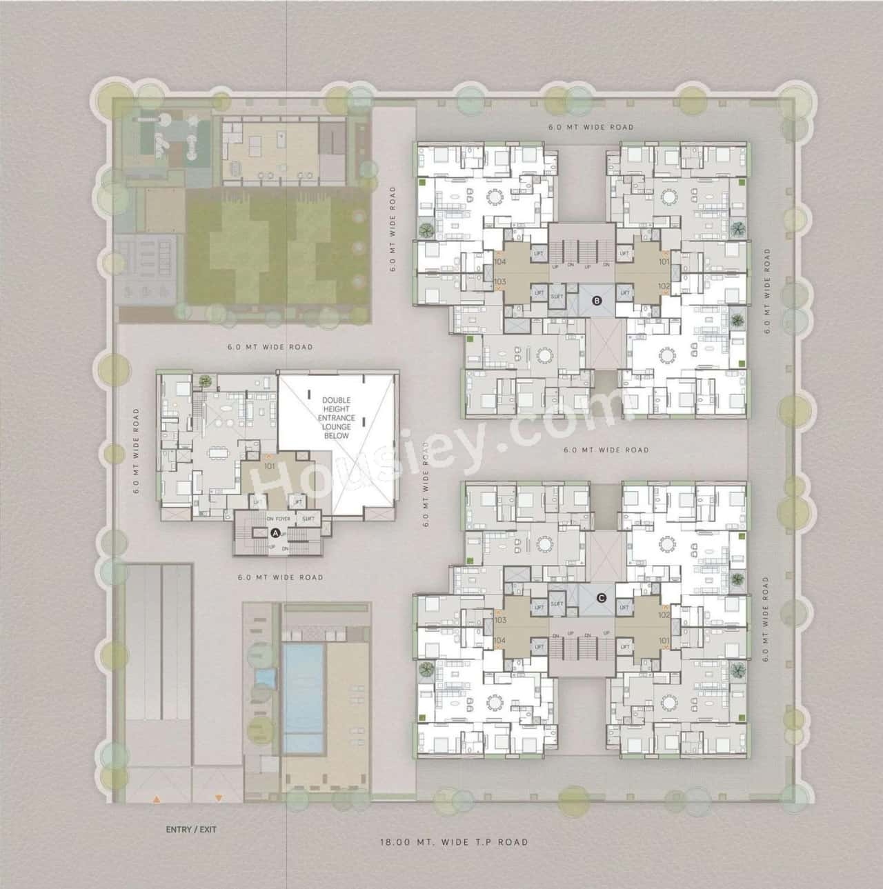 Samor The Gold Skyvilla Floor plan 1