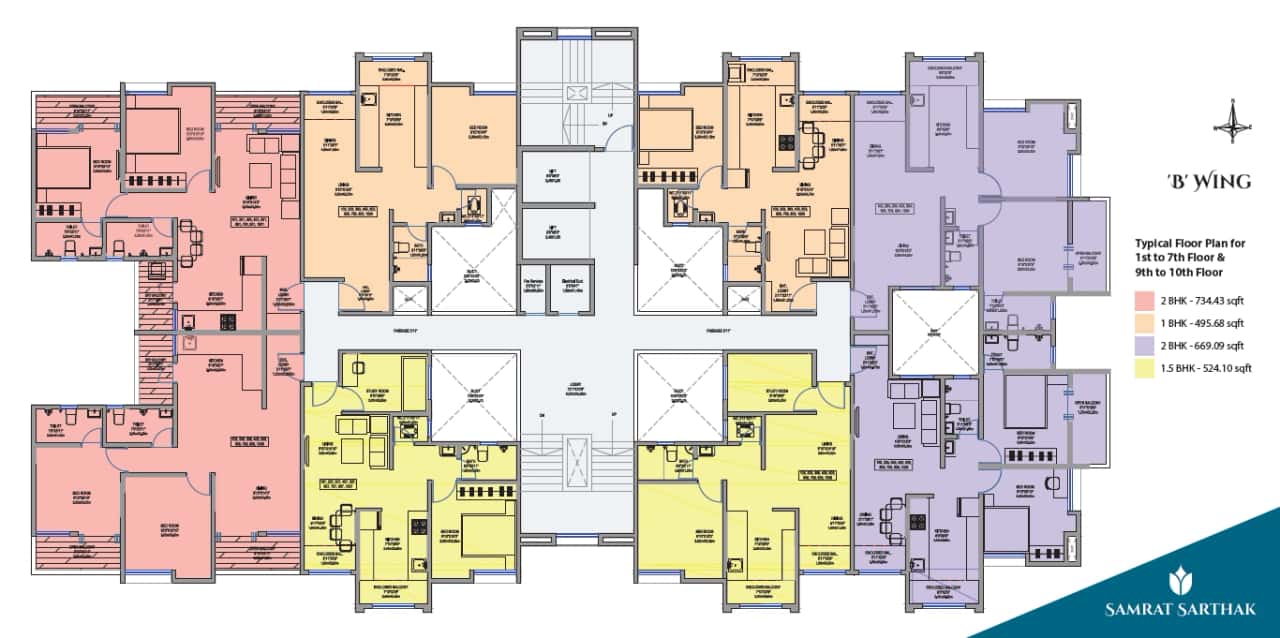 Bora Samrat Sarthak Floor plan 1