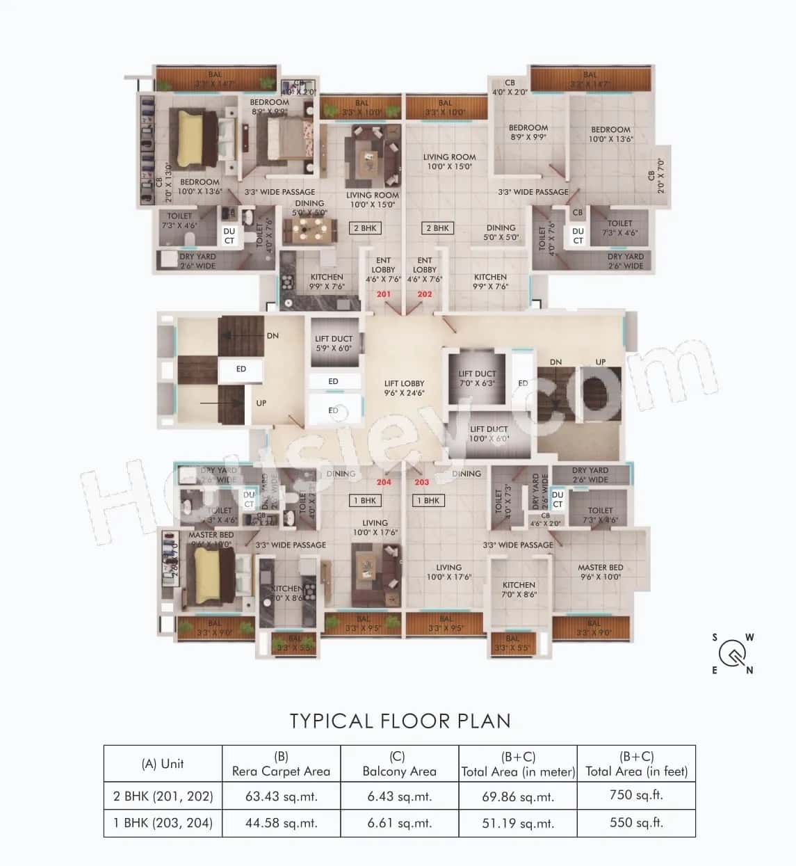 Sanghvi Nesta Floor plan 3