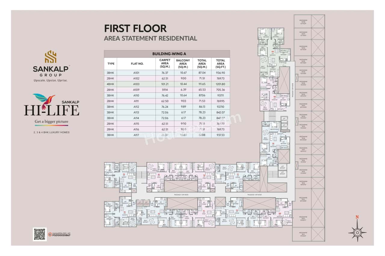 Sankalp HiLife Floor plan 1