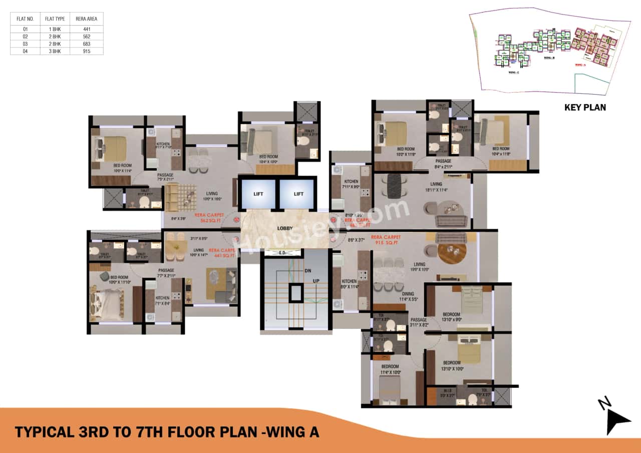 Sanmati Raghukul Floor plan 3