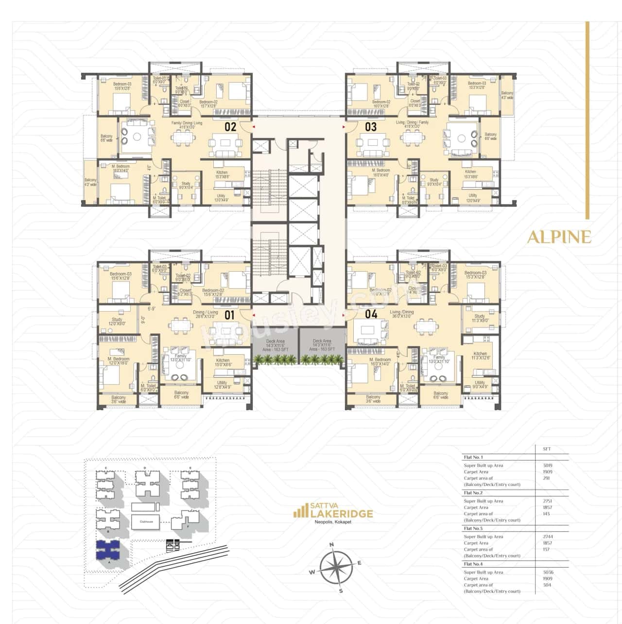 Sattva Lakeridge Floor plan 1