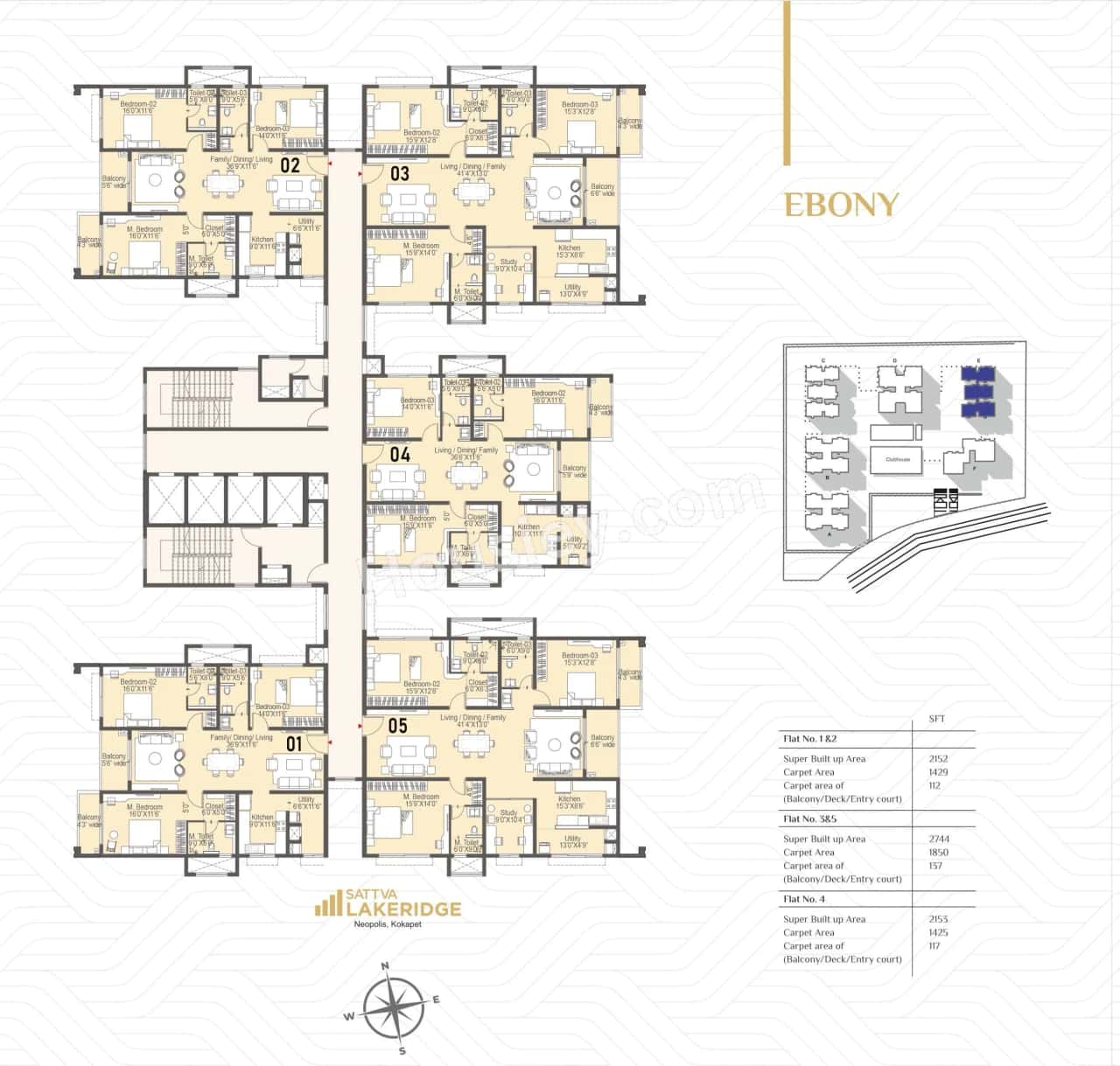 Sattva Lakeridge Floor plan 5