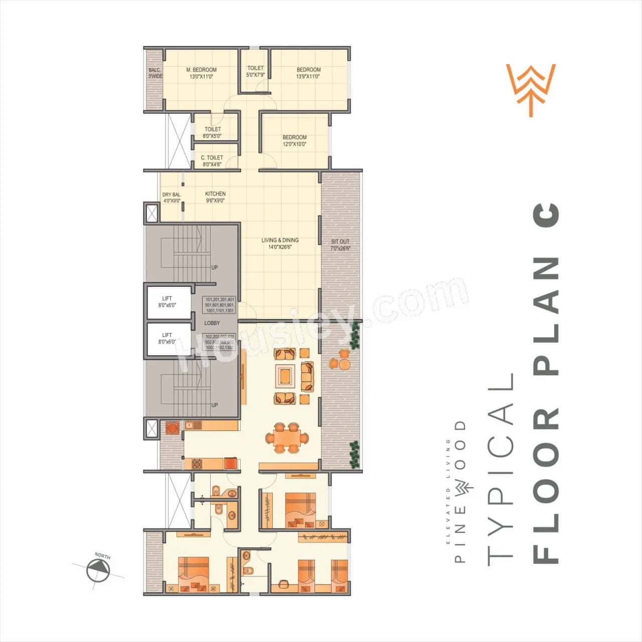 Scon Pinewood Floor plan 1