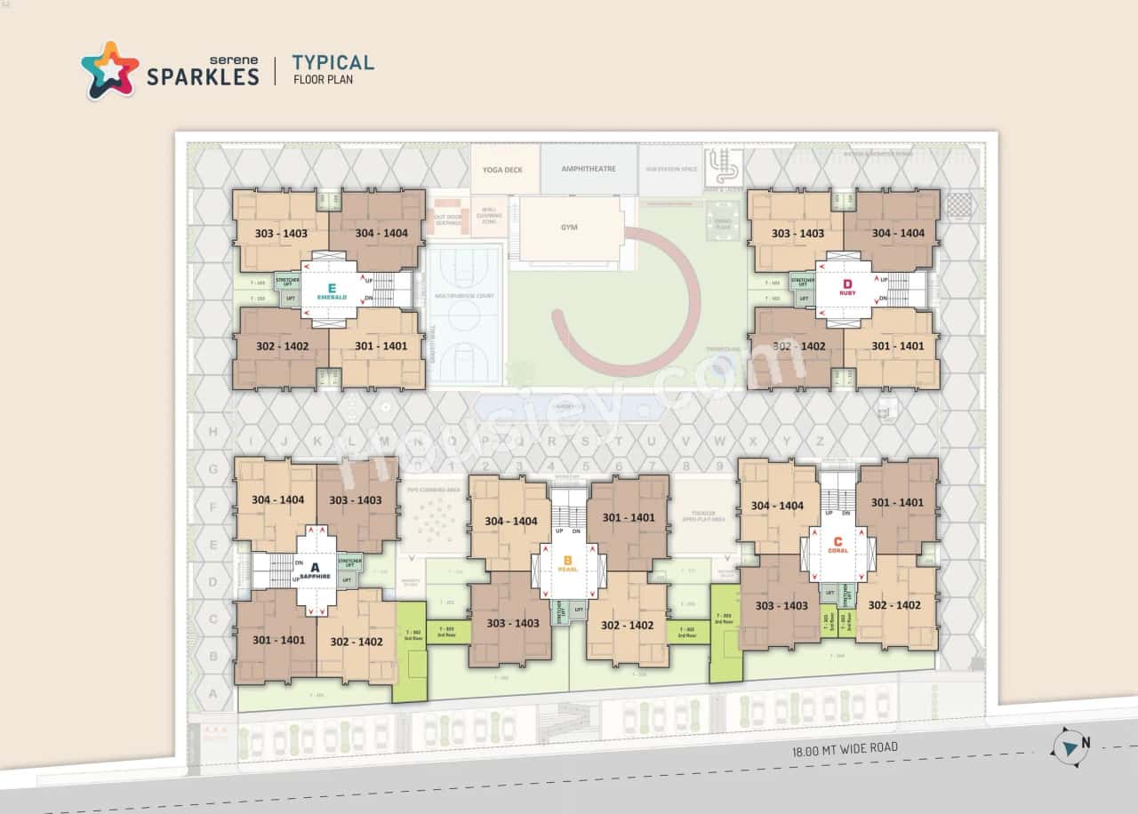 United Serene Sparkles Floor plan 1