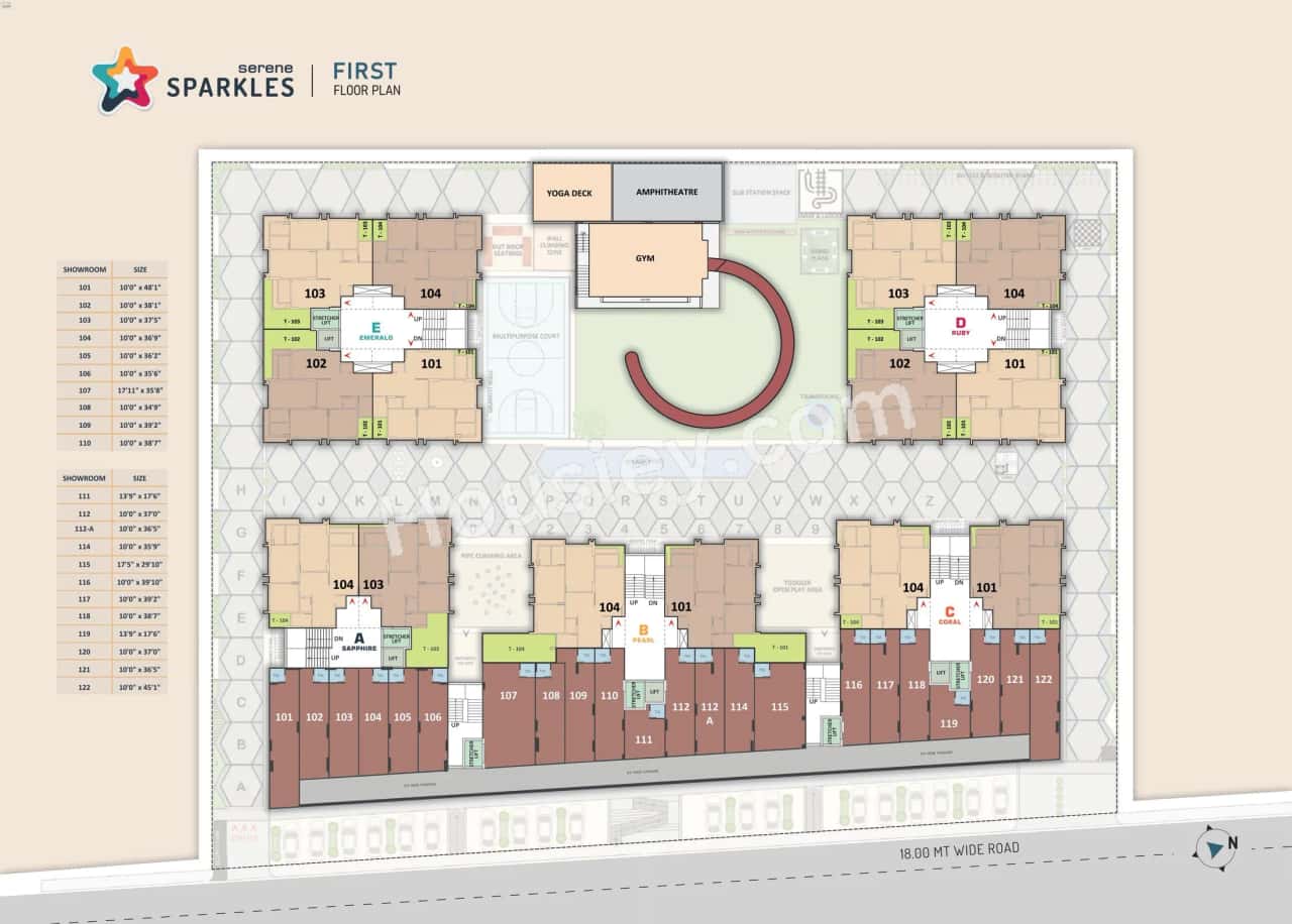 United Serene Sparkles Floor plan 3