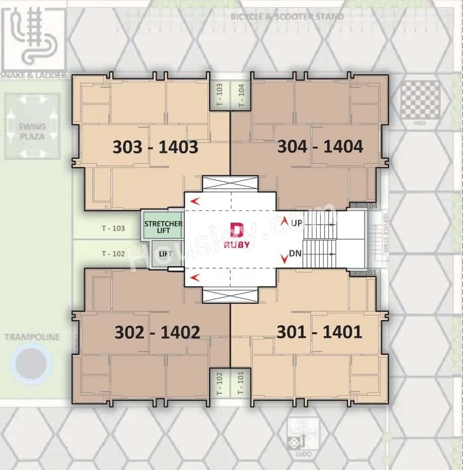 United Serene Sparkles Floor plan 3