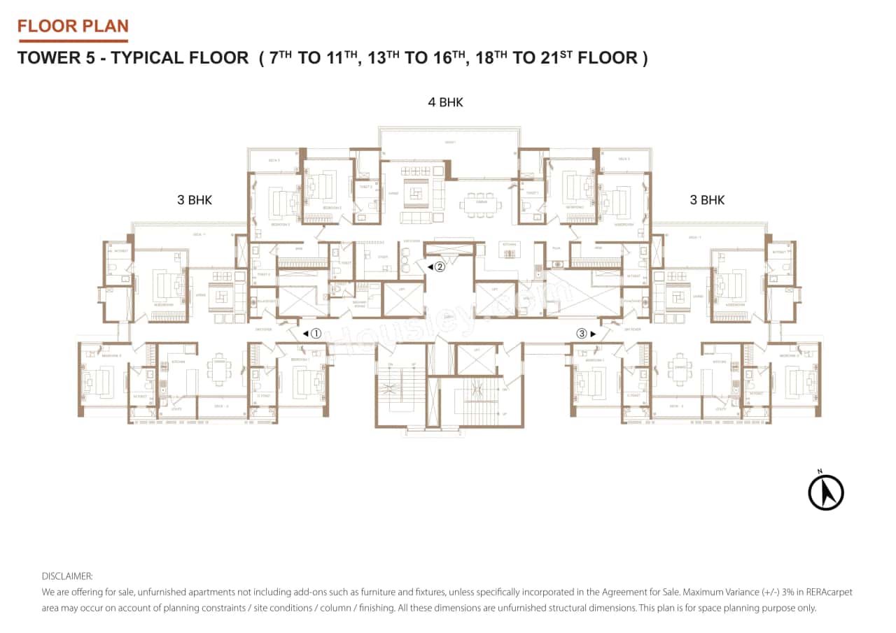 Shapoorji Golfland Floor plan 5