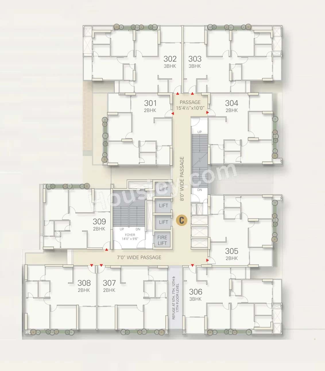 Shilp North Sky Floor plan 3