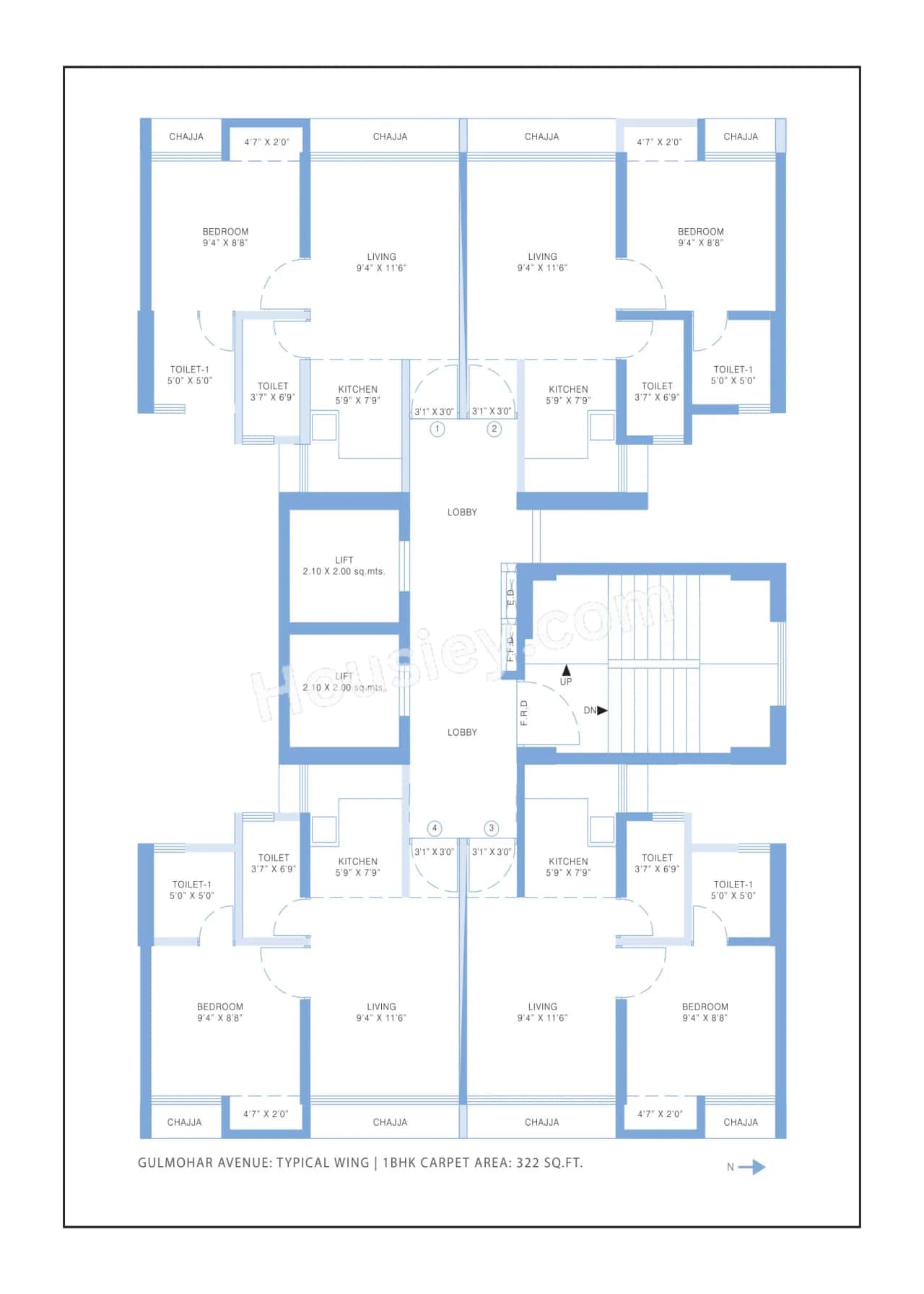 Shivalik Gulmohar Avenue Floor plan 1