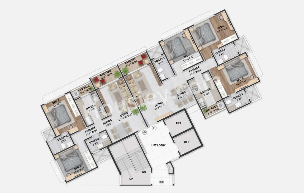 Shree Krishna Nava Geeta Floor plan 2