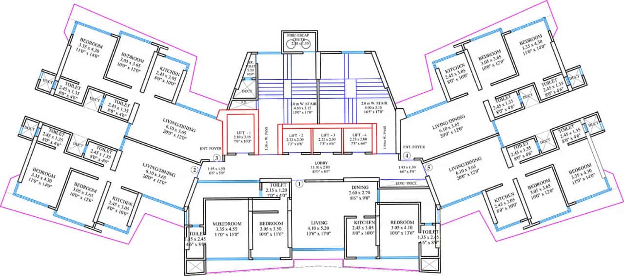 Shreeji Atlantis Floor Plan
