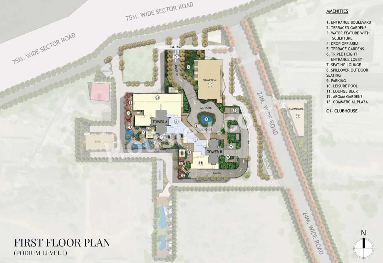 Signature Global Twin Tower DXP Floor plan 2