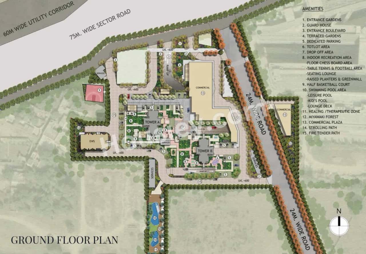 Signature Global Twin Tower DXP Floor plan 1