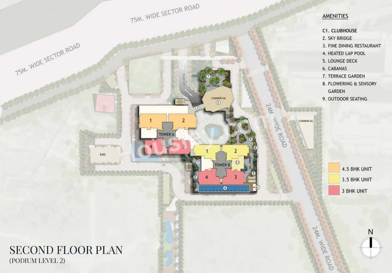 Signature Global Twin Tower DXP Floor plan 3
