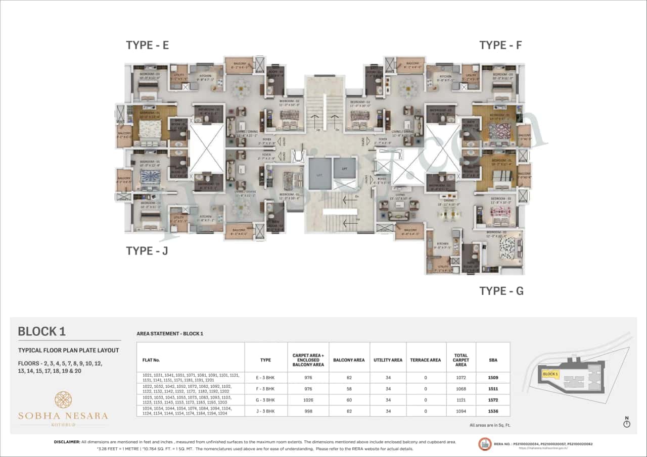 Sobha Nesara Floor plan 2