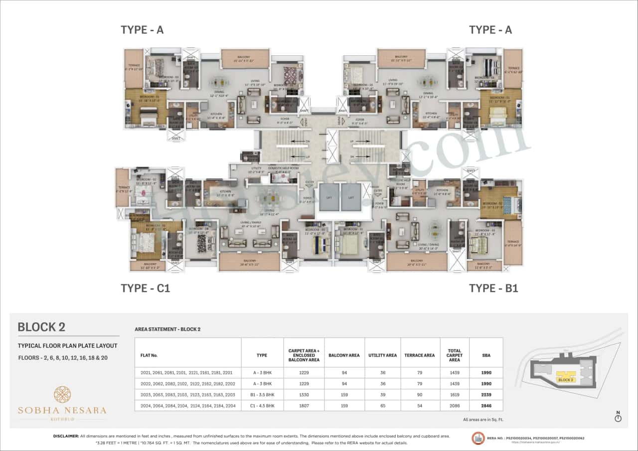 Sobha Nesara Floor plan 4