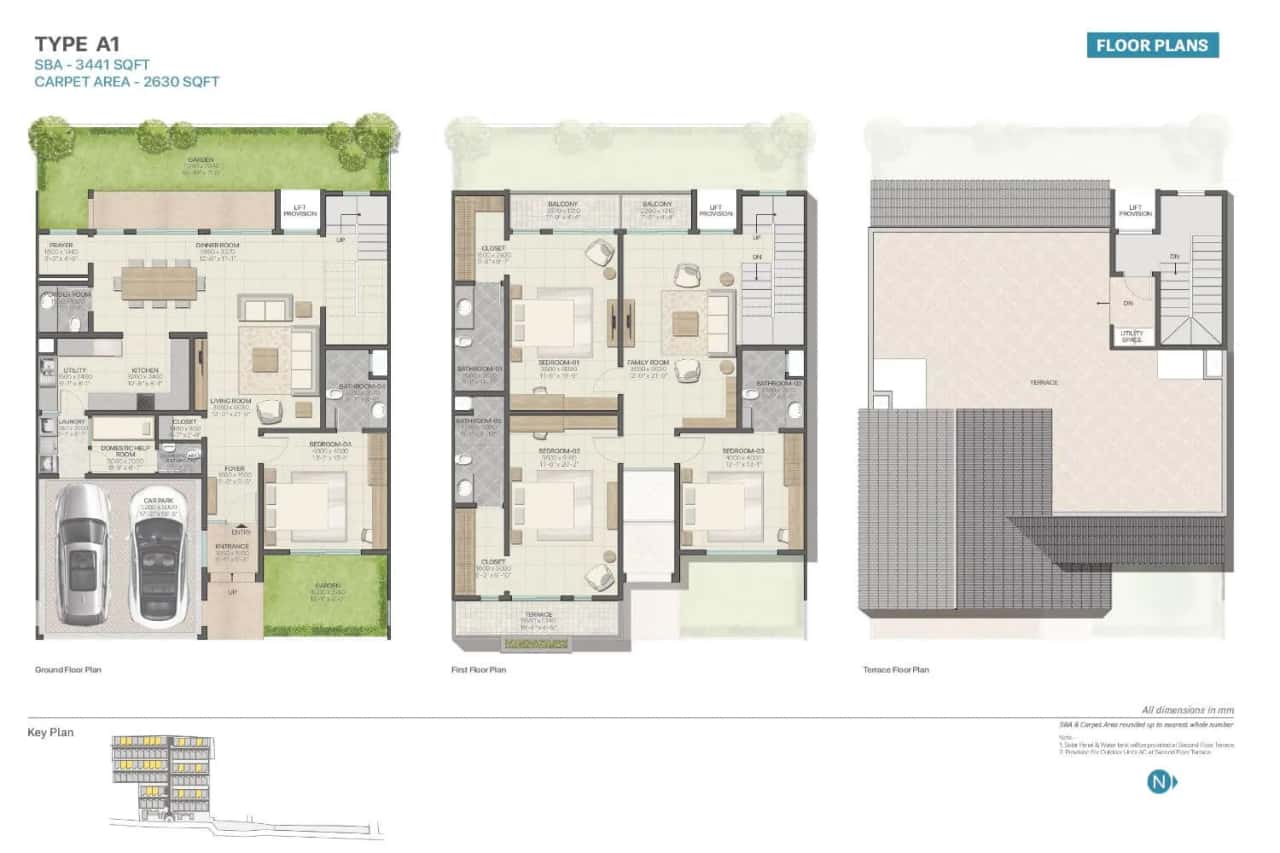 Sobha Oakshire Floor plan 1