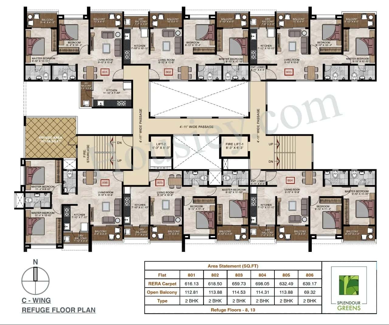 Sheth Splendour Greens Floor plan 3