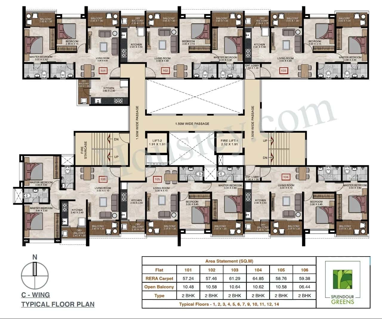 Sheth Splendour Greens Floor plan 4