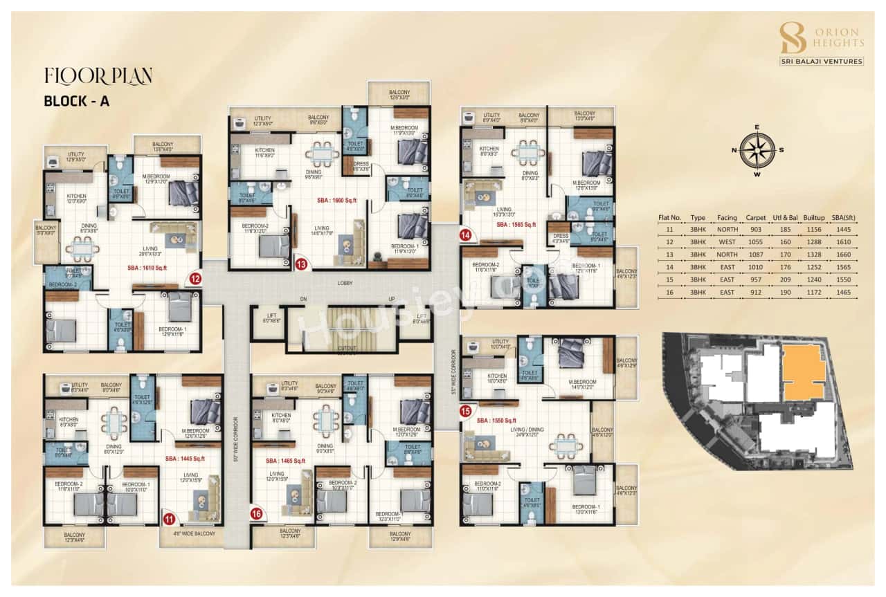 Sri Balaji Orion Heights Floor plan 1