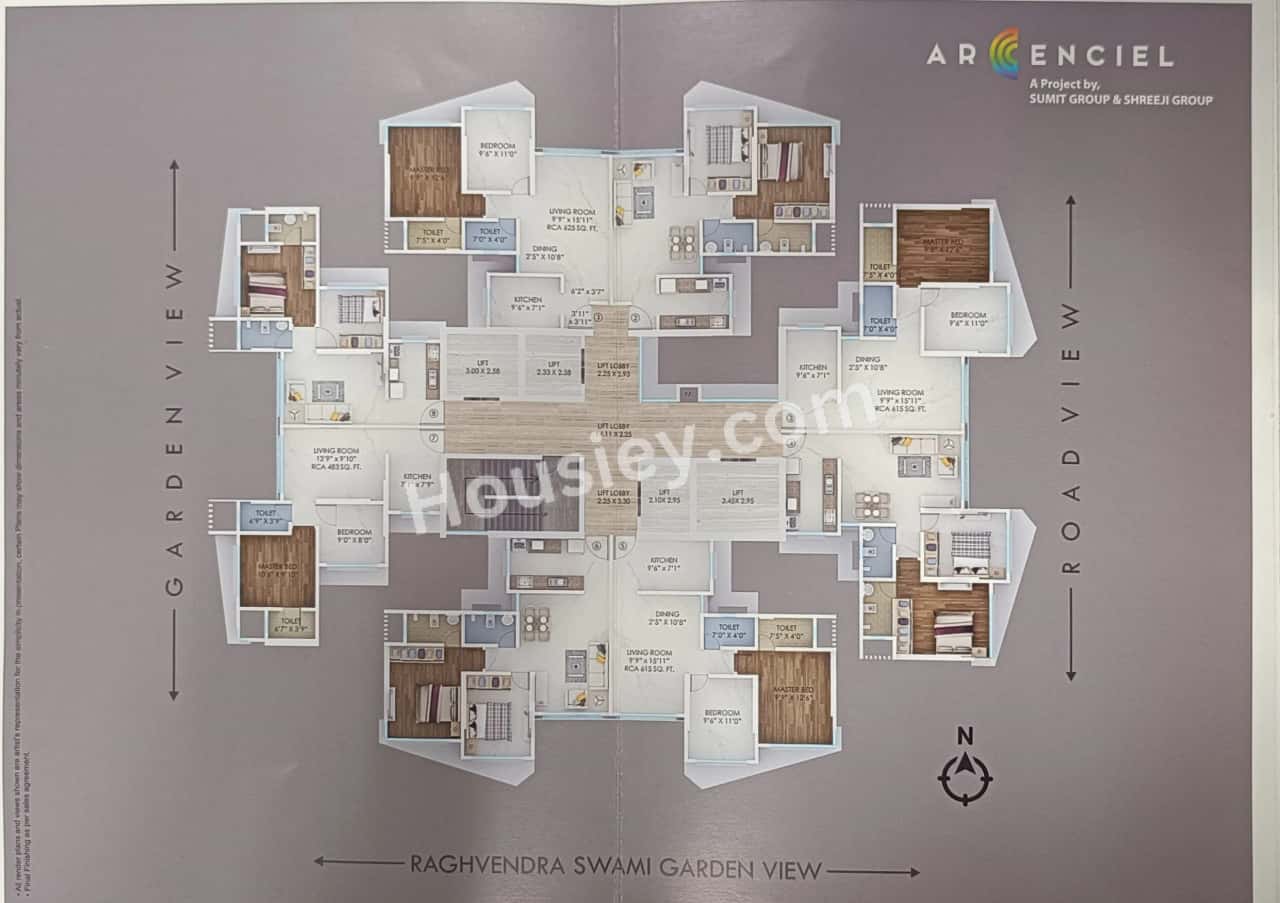 Sumit Shreeji Arcenciel Floor Plan