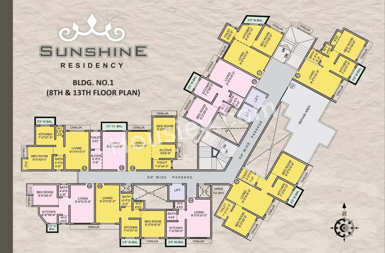 Sunshine Residency Floor plan 2