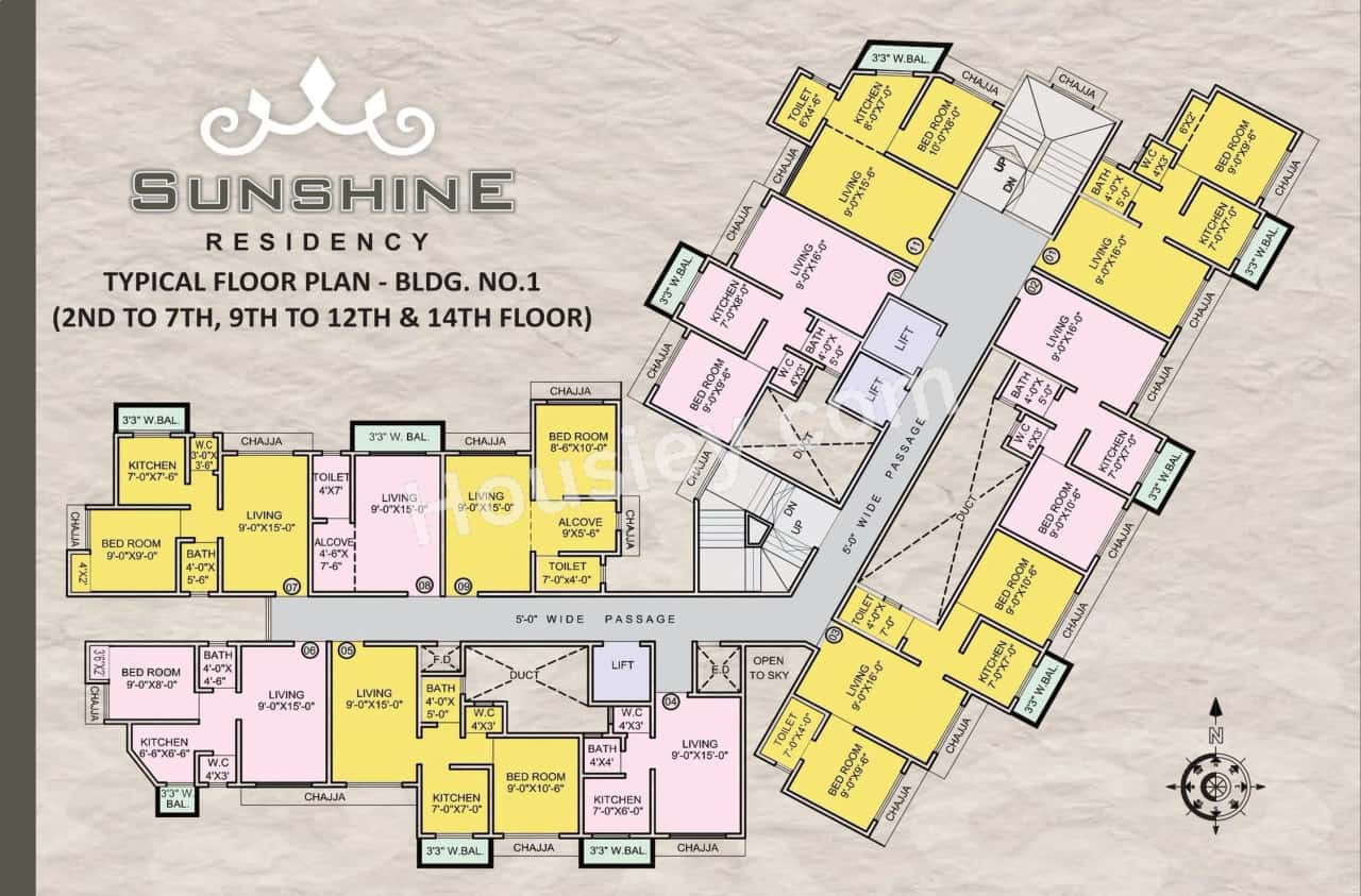 Sunshine Residency Floor plan 5