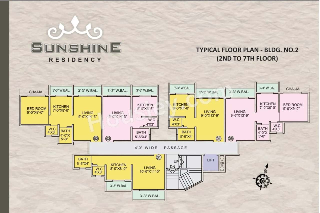 Sunshine Residency Floor plan 7