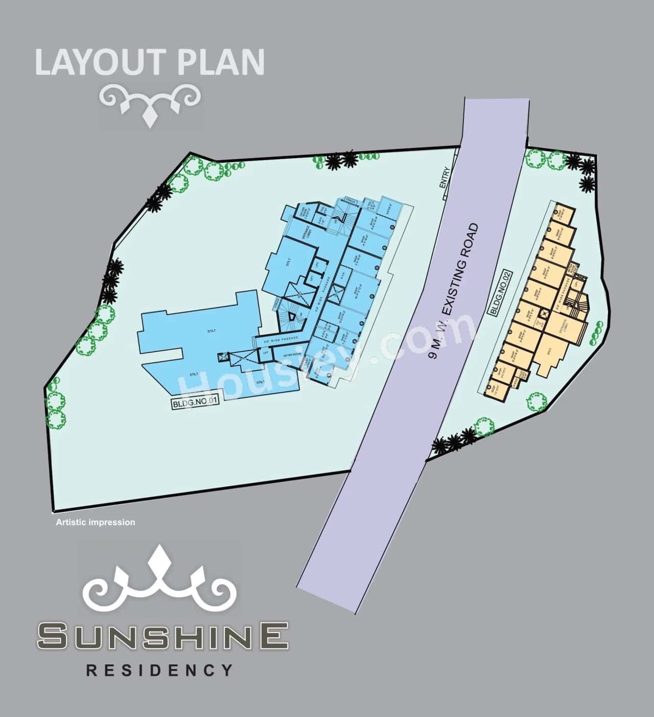 Sunshine Residency Floor plan 1