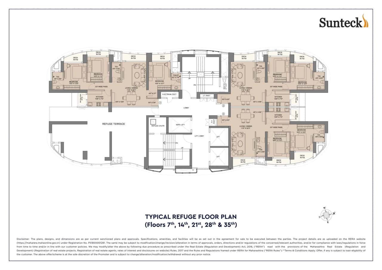 Sunteck City Avenue 1 Floor plan 2