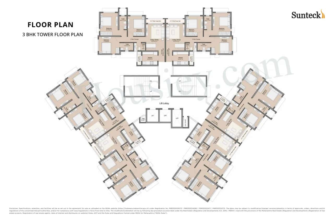 Sunteck Maxx World Floor plan 1