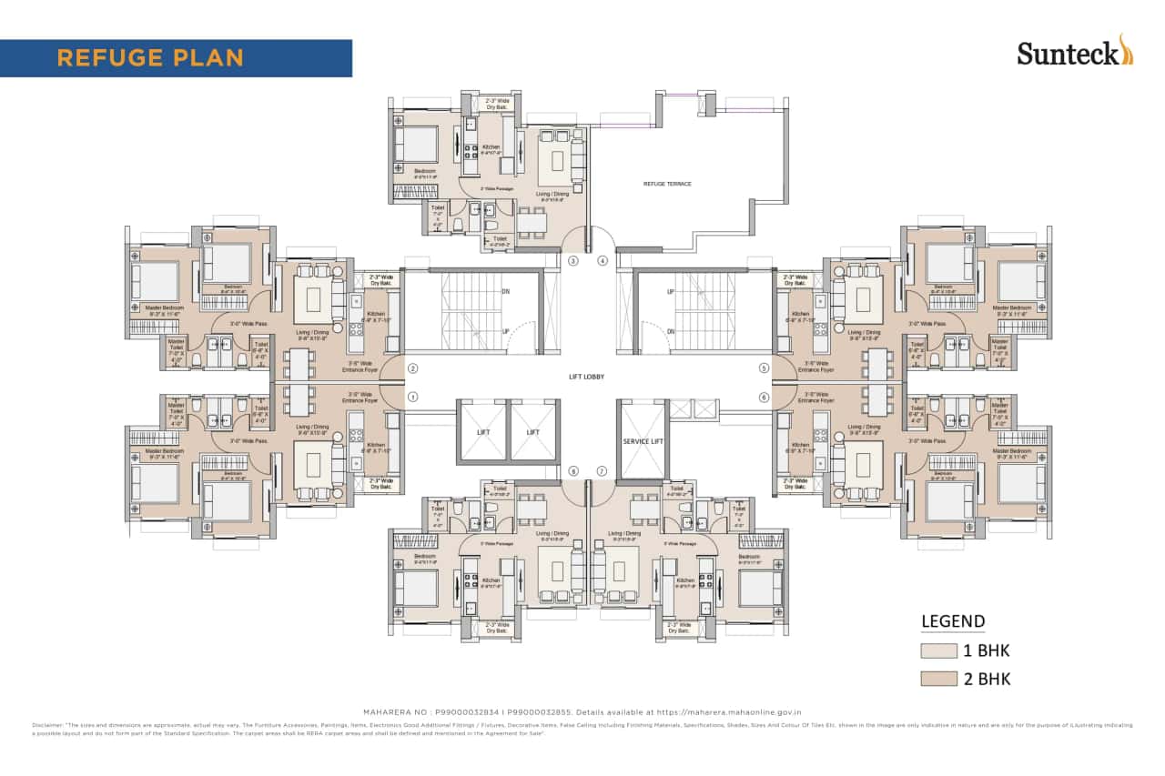 Sunteck One World Phase 3 Floor plan 1