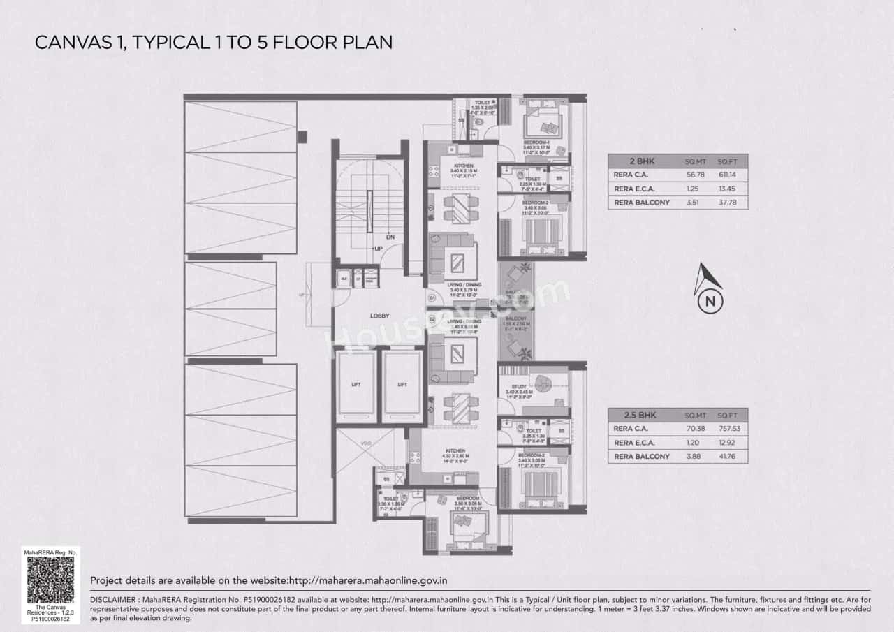 The Canvas Residences Floor plan 1