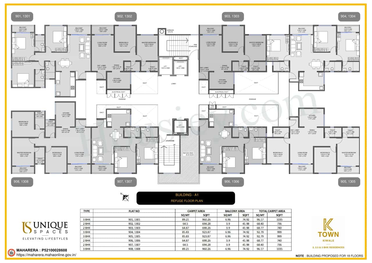 Unique K Town Floor plan 1