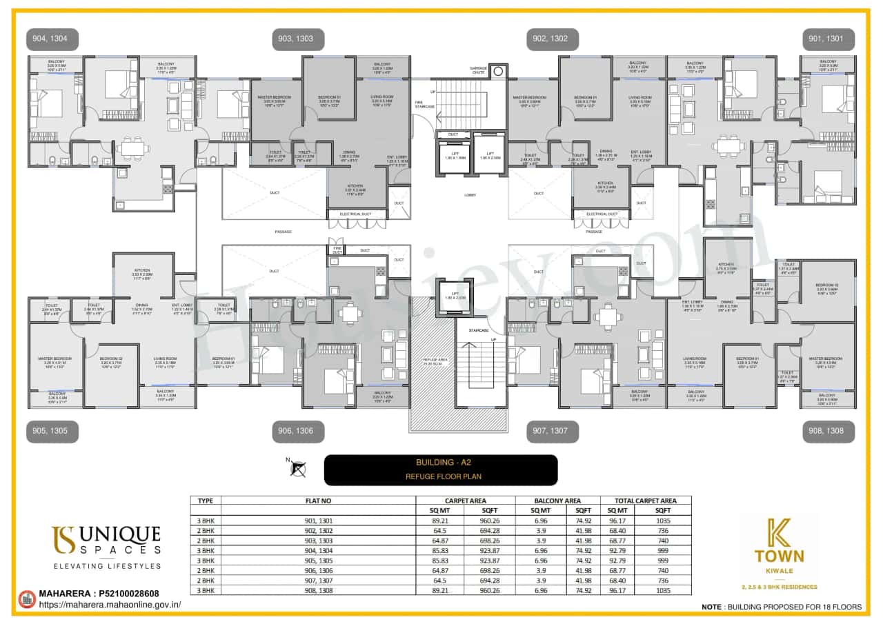 Unique K Town Floor plan 3