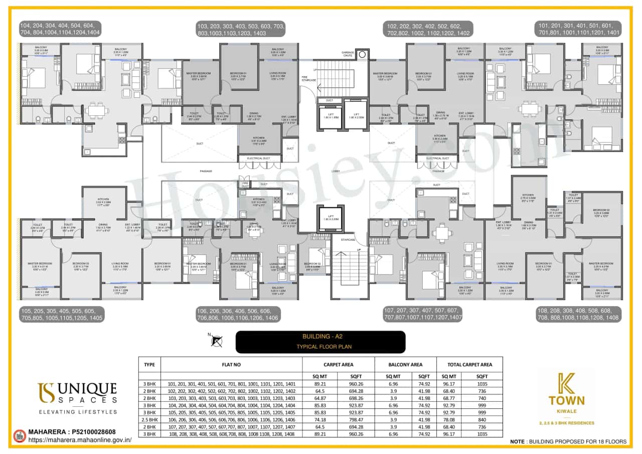 Unique K Town Floor plan 4
