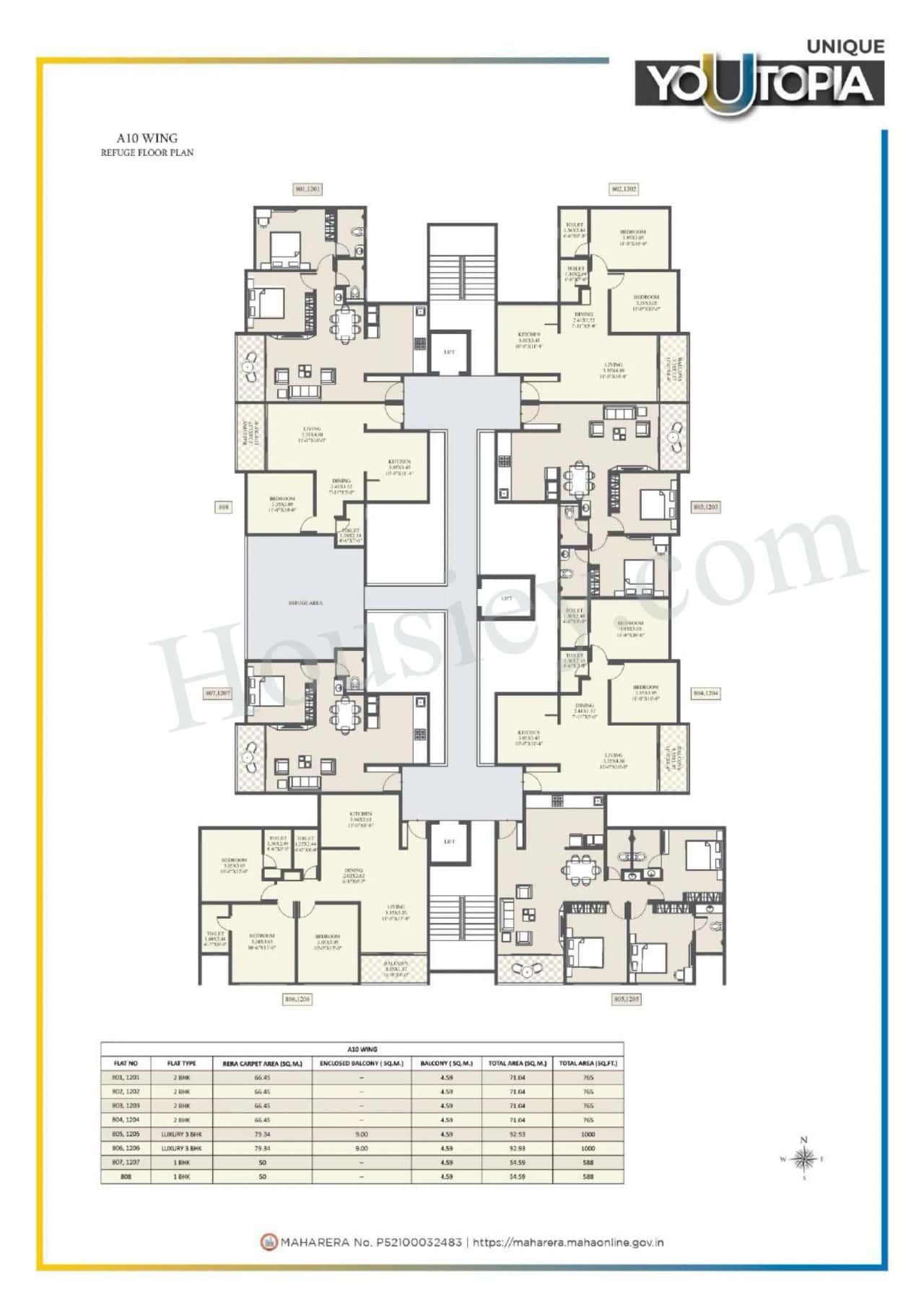 Unique Youtopia Phase 3 Floor plan 15