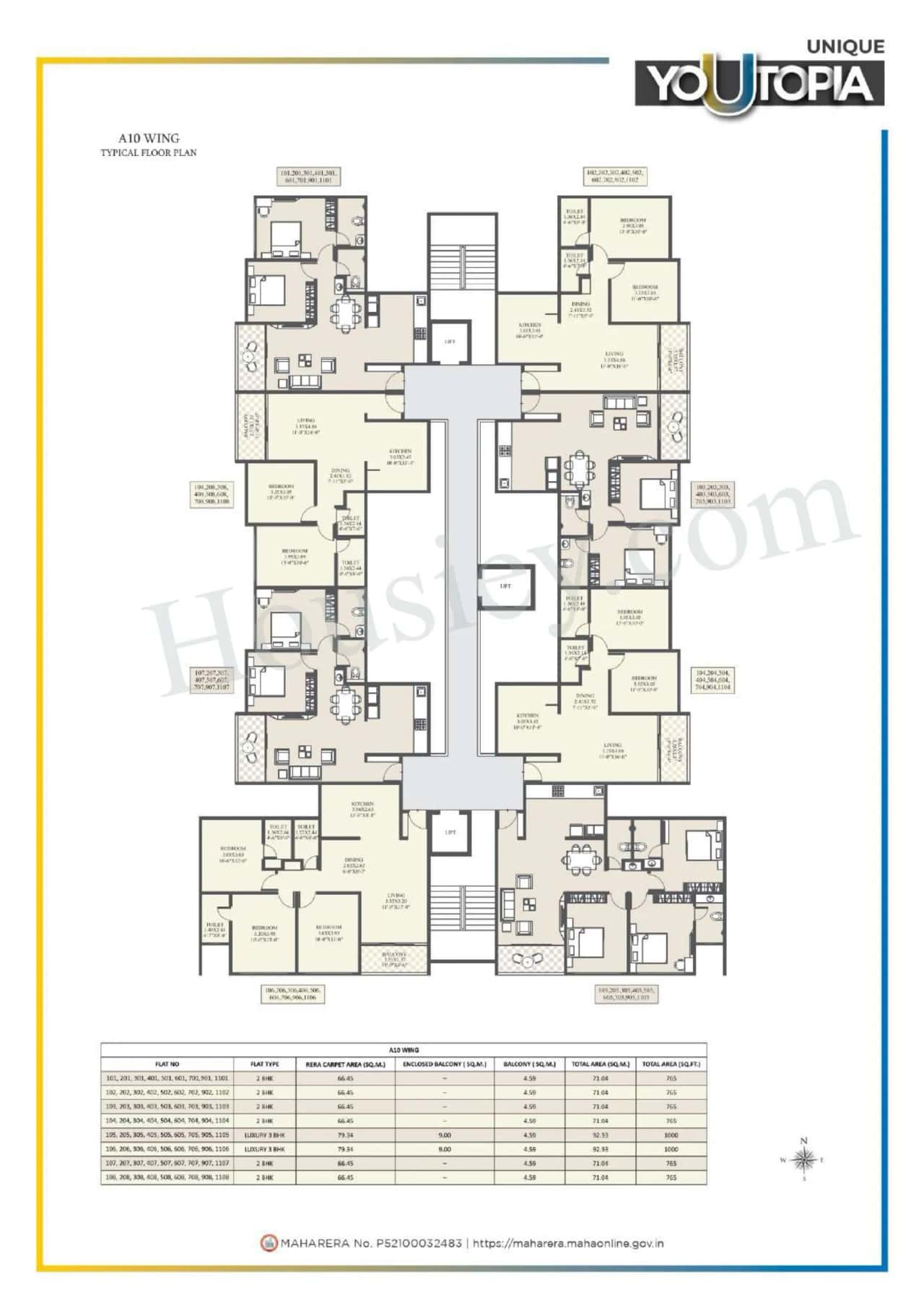 Unique Youtopia Phase 3 Floor plan 14