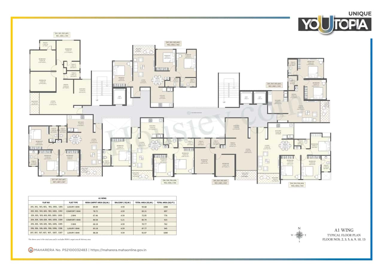 Unique Youtopia Phase 3 Floor plan 1
