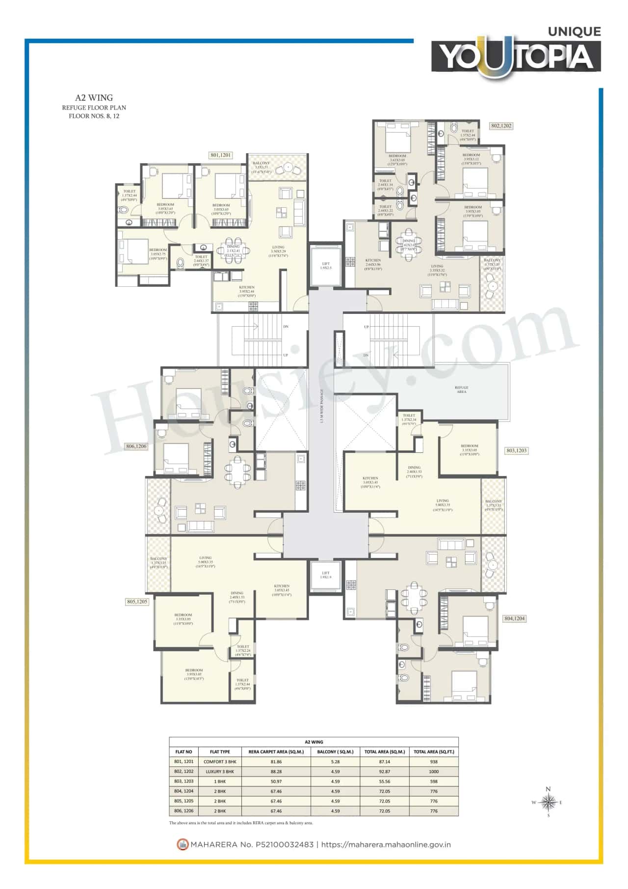 Unique Youtopia Phase 3 Floor plan 4